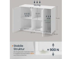 Songmics TV staliukas 39 x 100 x 71 cm
