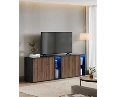 TV staliukas Songmics Indauja su apšvietimu ir Toolless technologija