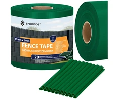 Springos Tvoros juosta tamsiai žalia 19 cm x 50 m