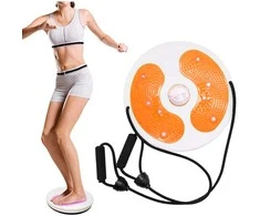 Twisteris su virvelėmis ir pėdų masažuokliu, 28 cm, oranžinis