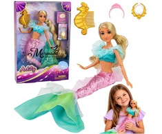 Lean Toys Undinėlės lėlė su priedais, 30 cm