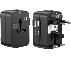 Universalus adapteris su 2 USB jungtimis