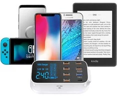 Universalus įkroviklis su 8 USB prievadais ir QC 3.0