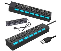 Fusion USB šakotuvas 7 portų 2.0