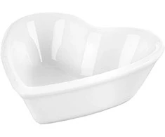 Excellent Houseware Snackkom Porceliano Užkandžių Dubenėliai 4 vnt. 35 ml Širdies Forma