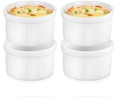 Snackkom Keramikiniai Indeliai 6 cm, 40 ml, 4 vnt - Dipsų ir Užkandžių Patiekimui