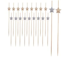 Orion Kokteilių Šiaudeliai 12 cm Bambu 20 vnt. - Užkandžiams