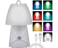 Pakabinamas šviestuvas Vaikiška LED naktinė lempa su judesio jutikliu ir RGB apšvietimu