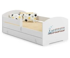 Vaikiška lova 140x70 su stalčiumi