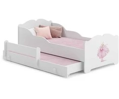 Luco Dvivietė lova Anna su stalčiumi ir čiužiniais 160x80 Princesė