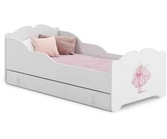 Luco Vaikiška lova Anna su čiužiniu ir stalčiumi 160x80 Princesė
