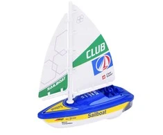 Lean Toys Vaikiška spalvota burinė valtis su baterijomis ir turbinos pavara