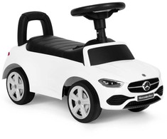 Multistore Vaikiška stumdomoji mašinėlė Mercedes C klasė su interaktyviu vairu ir garsais, balta
