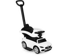 Multistore Vaikiška stumdomoji mašinėlė Mercedes C klasė 3 viename, balta