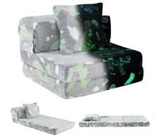 Vaikiška sulankstoma sofa (pilka)