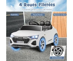 Vaikiškas elektrinis automobilis 12 V baltas
