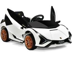 Vaikiškas elektrinis automobilis baltas