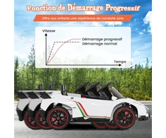 Vaikiškas elektrinis automobilis Baltas
