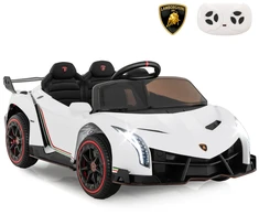 Vaikiškas elektrinis automobilis Baltas