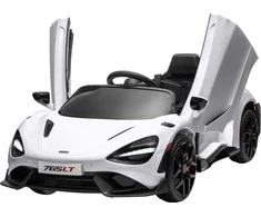 AIYAPLAY vaikiškas elektrinis automobilis 12 V vaikiškas automobilis su 2.4G nuotolinio valdymo pulteliu, MP3 muzika, elektrinis automobilis su garso signalu, žibintais, durelėmis, minkštu paleidimu, 3-5 km/h, skirtas 3-6 metų vaikams, baltas