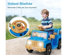 Vaikiškas elektrinis automobilis tamsiai mėlynas