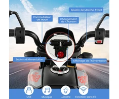Vaikiškas elektrinis motociklas mėlynas