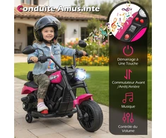 Vaikiškas elektrinis motociklas rožinis