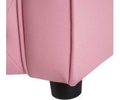 HOMCOM vaikiškas fotelis Princesė, širdelės formos vaikiškas krėslas, rožinis, patogus fotelis vaikų kambariui, I59xP41,5xA49cm