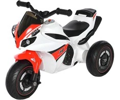 HOMCOM vaikiškas motociklas-paspirtukas, vaikiška transporto priemonė su muzika, 18-36 mėnesių vaikams, baltas, 74x39x48 cm