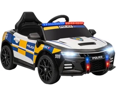 Vaikiškas policijos elektromobilis su nuotolinio valdymo pultu, 96 × 60 × 45 cm
