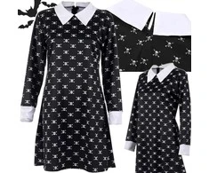 Vaikiškas Wednesday Addams Kostiumas 125 cm