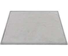 Vaikiškas žaidimų kilimėlis, 3 cm storio, šviesiai pilkas, 150 × 180 cm