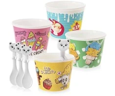 La Cucina Orion Desertiniai Tauriai su Šaukštais 4 vnt. 280 ml