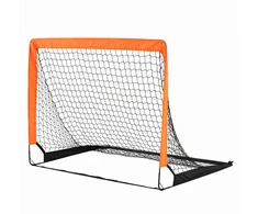 Vaikiški futbolo vartai su stiklo pluošto lankais, sulankstomi, oranžiniai, 120 × 96 × 96 cm, 2 vnt.