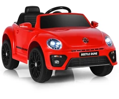 Vaikų automobilis Volkswagen Beetle raudonas