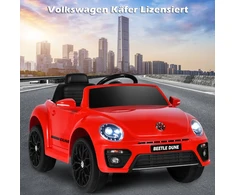 Vaikų automobilis Volkswagen Beetle raudonas