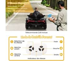 Vaikų elektromobilis Lamborghini juodas