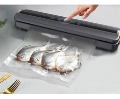 Vakuuminis maisto pakavimo aparatas su 10 maišelių, 10W, juodai pilkas
