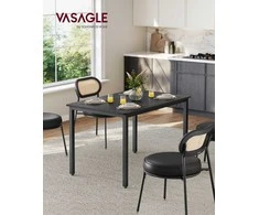 Songmics Valgomojo stalas 70x110x77 cm juodas
