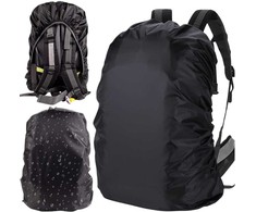 Vandeniui atsparus kuprinės dėklas 35L, juodas