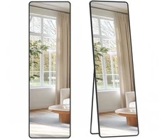 Songmics Veidrodis 150x40 cm juodos spalvos