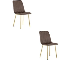 Vidaus kėdė LAVA, tamsiai ruda, 86 cm, 2 vnt.
