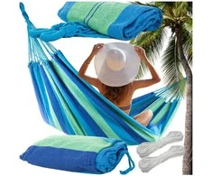 Garden hammock strong rocking cover hanging ropes