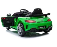 Vienvietis vaikiškas elektromobilis Mercedes GTR Lean Cars, žalias