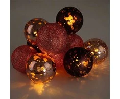 Kalėdinė girlianda LED apšvietimui 10 violetinių 4 cm