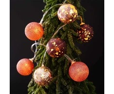 Decorative Lighting Kalėdinė girlianda LED apšvietimui 10 violetinių 4 cm