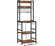 Songmics Virtuvinė lentyna su elektros lizdais 40x60x170 cm
