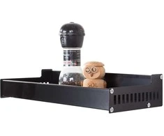 Wall-mounted kitchen shelf for spices