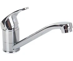 Kitchen mixer tap chrome long