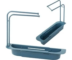 Virtuvinis stovas kriauklei, reguliuojamas, žalias, 50x27x8,5 cm